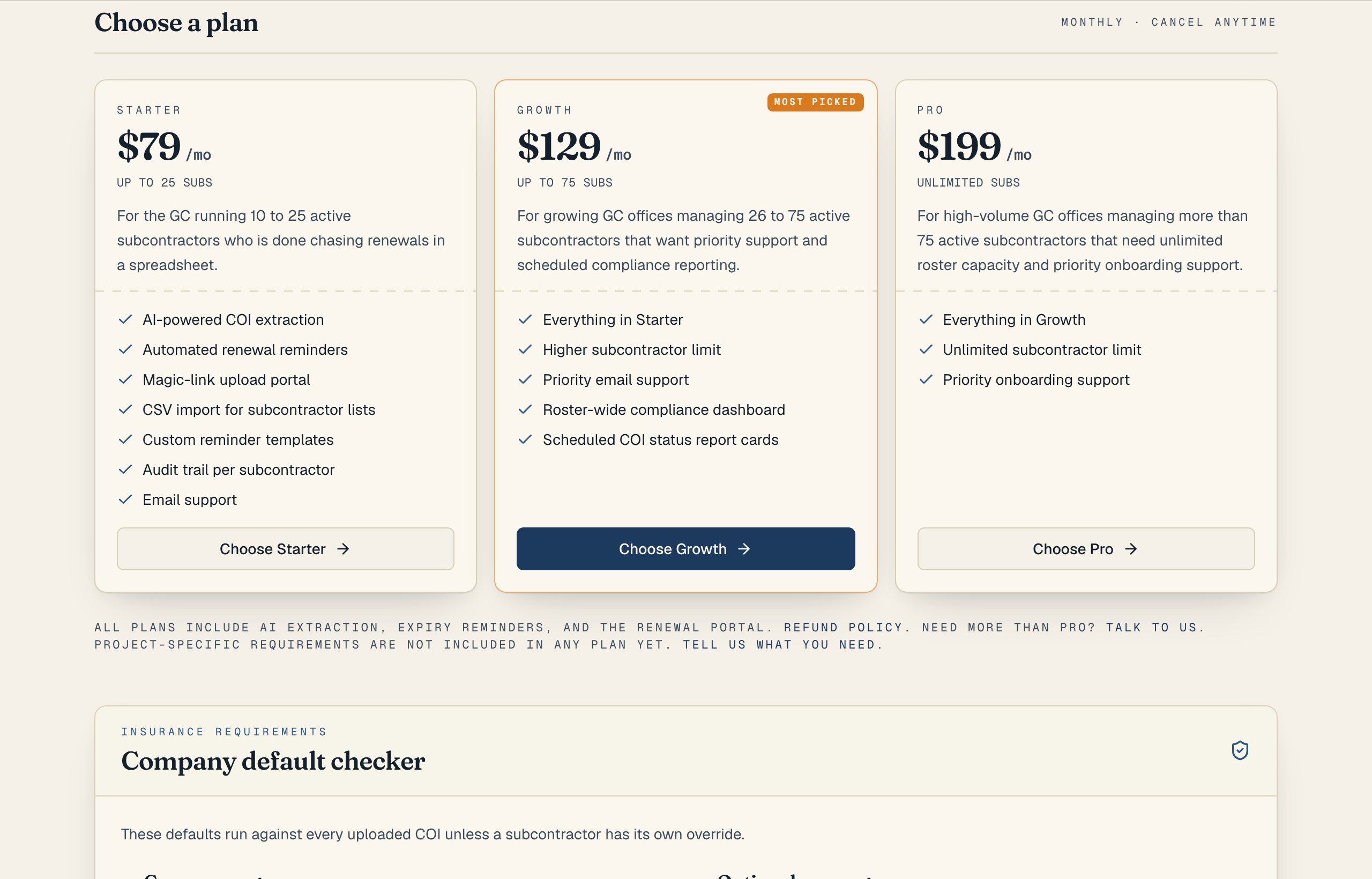 The Reminder templates area with Expiring soon and Expired subject and message fields.